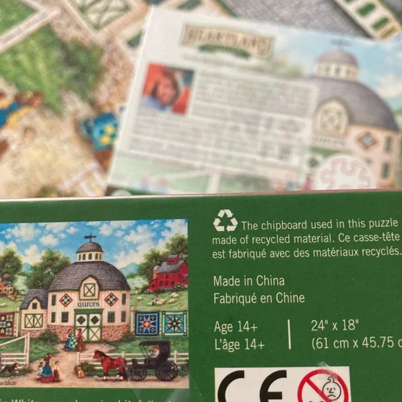 The Quilt Barn Puzzle 550 piece - Picture 6 of 7